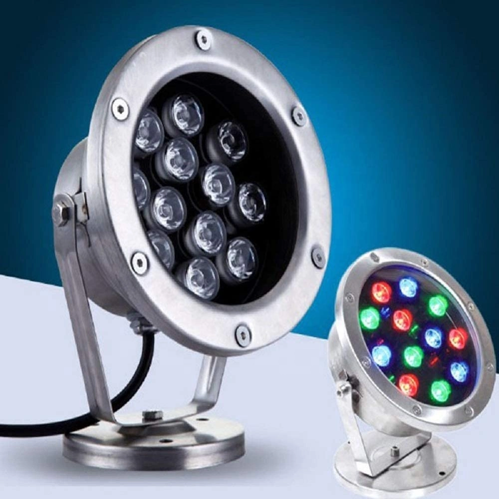 24V 6W Stainless Steel RGB IP68 Spot Underwater Fountain Light