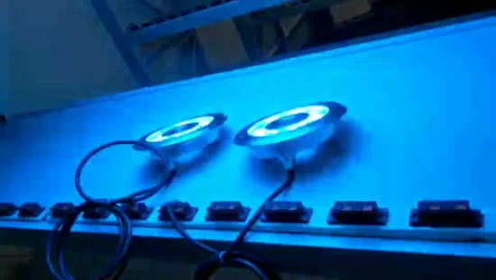 Anneau lumineux pour fontaine sous-marine à LED RVB 9X3w IP68