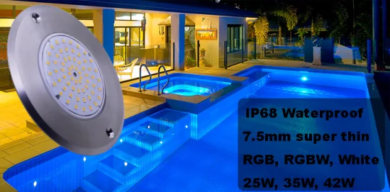 Lumières de piscine à LED 12V 42W pour piscine creusée, éclairage mural à couleur changeante pour piscine