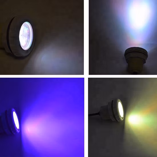 Mini lampe de piscine LED 12V 3W/6W RGB IP68, étanche, lampe de piscine encastrée pour Intex PVC vinyle Piscina