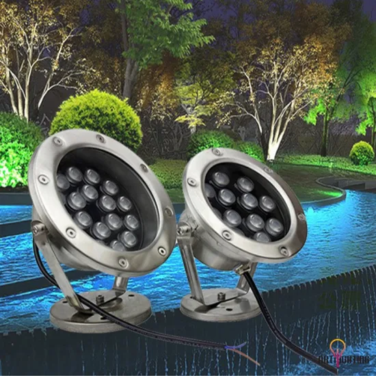 Lampes de fontaine extérieures RGB IP66, Spot sous-marin souterrain pour éclairage de piscine